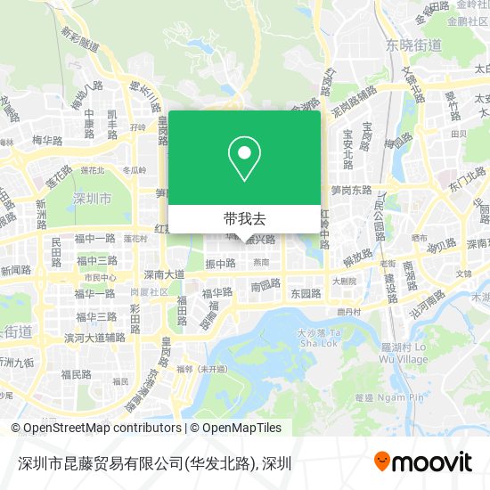 深圳市昆藤贸易有限公司(华发北路)地图