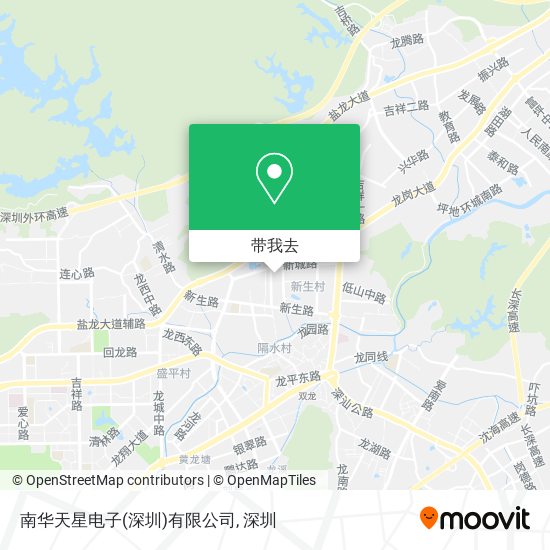 南华天星电子(深圳)有限公司地图