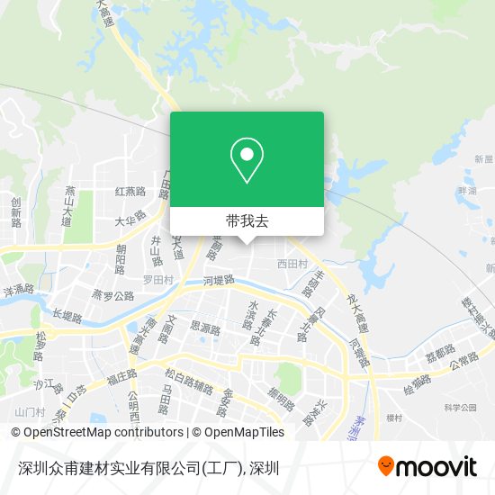 深圳众甫建材实业有限公司(工厂)地图