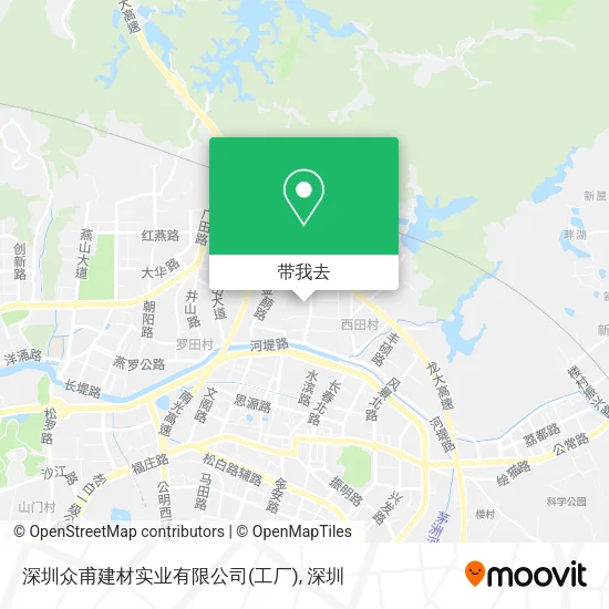 深圳众甫建材实业有限公司(工厂)地图