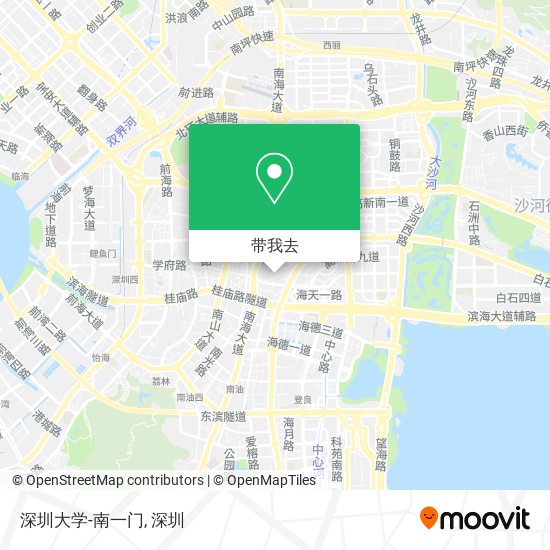 深圳大学-南一门地图