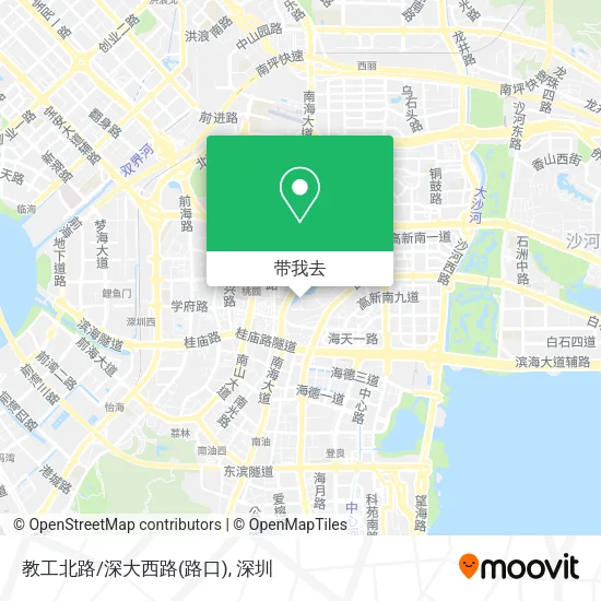 教工北路/深大西路(路口)地图