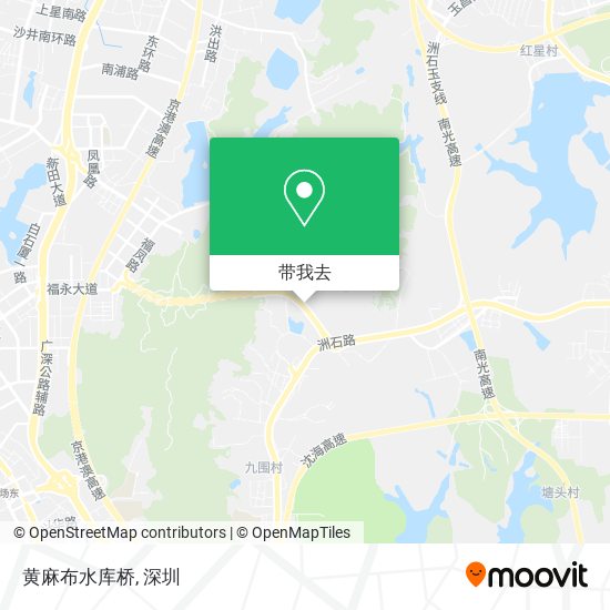 黄麻布水库桥地图