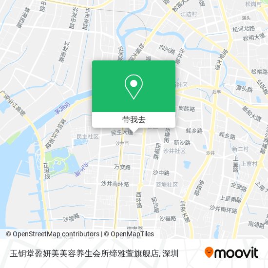 玉钥堂盈妍美美容养生会所缔雅萱旗舰店地图
