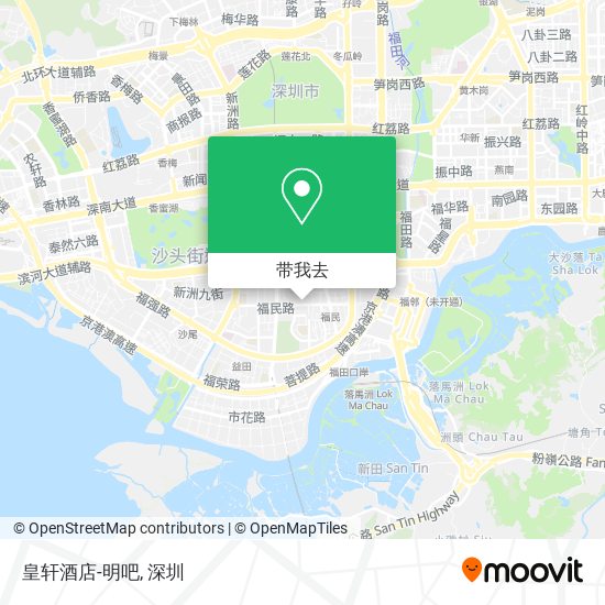 皇轩酒店-明吧地图