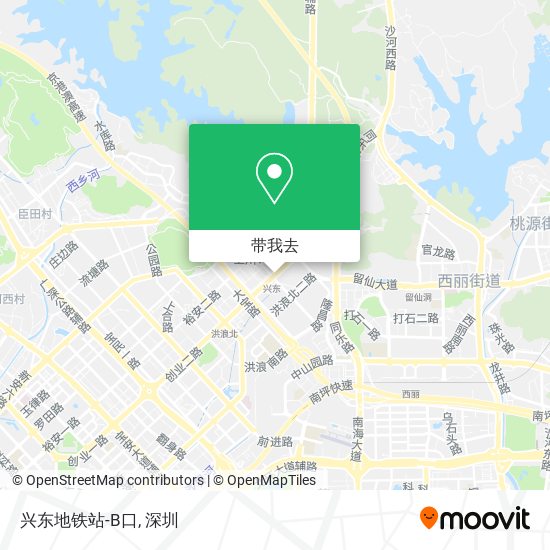 兴东地铁站-B口地图