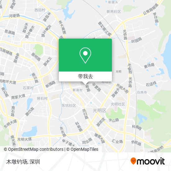 木墩钓场地图