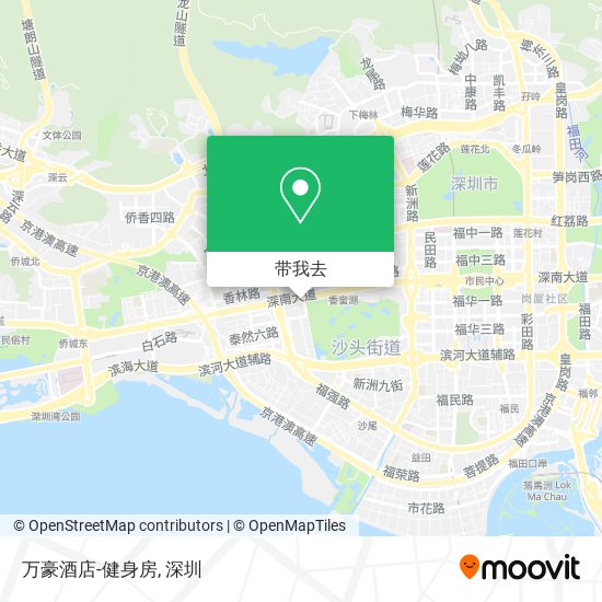 万豪酒店-健身房地图