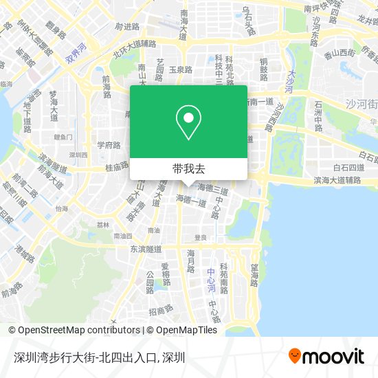 深圳湾步行大街-北四出入口地图