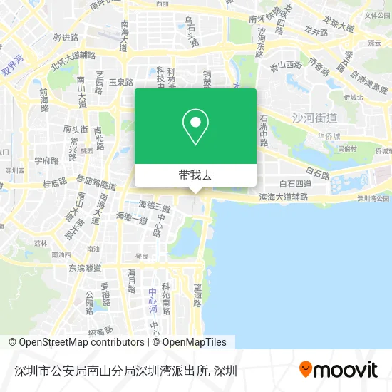 深圳市公安局南山分局深圳湾派出所地图