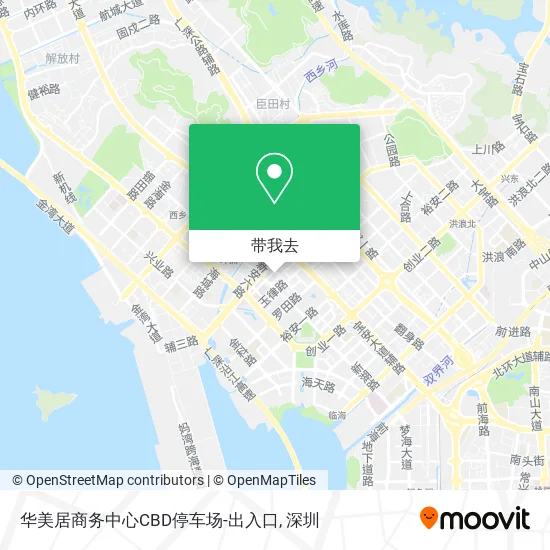 华美居商务中心CBD停车场-出入口地图