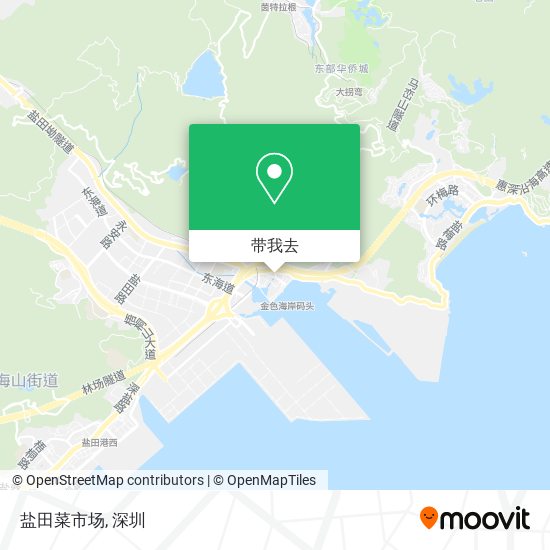 盐田菜市场地图