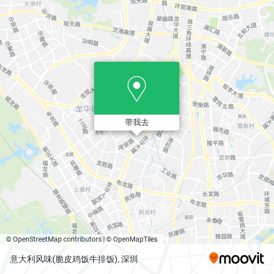意大利风味(脆皮鸡饭牛排饭)地图