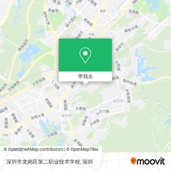 深圳市龙岗区第二职业技术学校地图