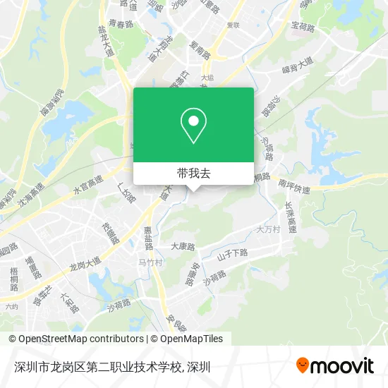 深圳市龙岗区第二职业技术学校地图