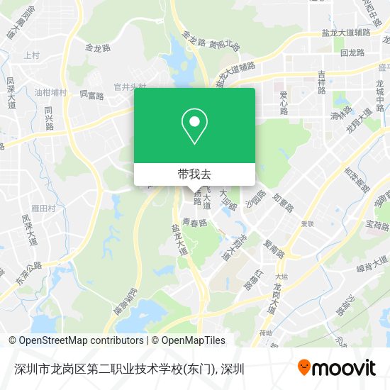 深圳市龙岗区第二职业技术学校(东门)地图