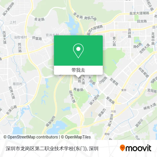 深圳市龙岗区第二职业技术学校(东门)地图