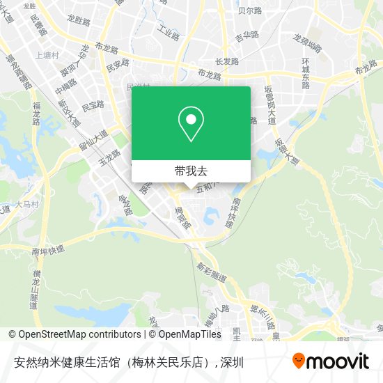 安然纳米健康生活馆（梅林关民乐店）地图