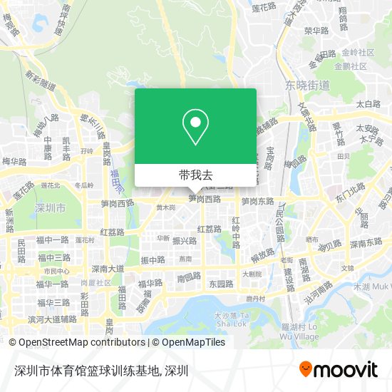 深圳市体育馆篮球训练基地地图