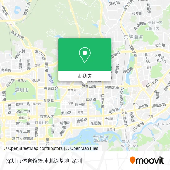 深圳市体育馆篮球训练基地地图
