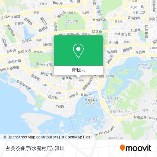 占美茶餐厅(水围村店)地图