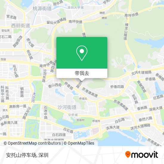 安托山停车场地图