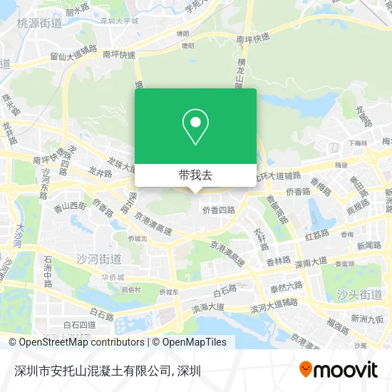 深圳市安托山混凝土有限公司地图