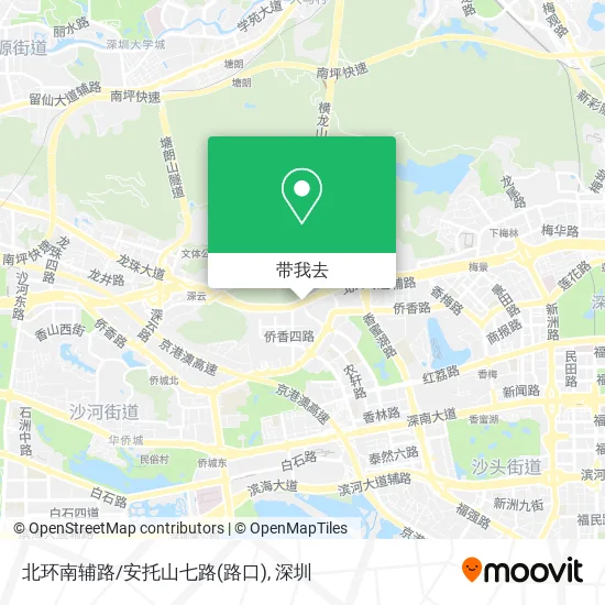 北环南辅路/安托山七路(路口)地图
