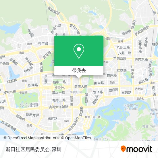 新田社区居民委员会地图