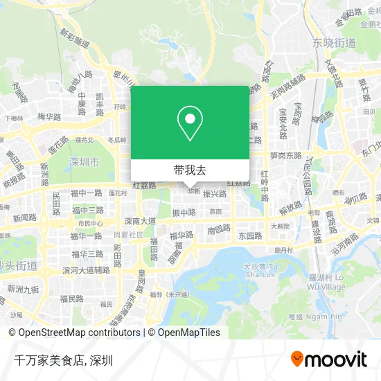 千万家美食店地图