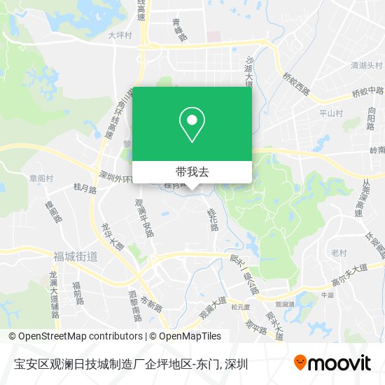 宝安区观澜日技城制造厂企坪地区-东门地图
