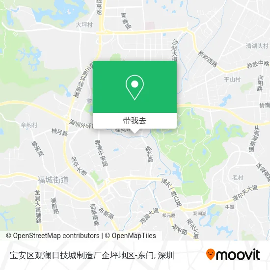 宝安区观澜日技城制造厂企坪地区-东门地图
