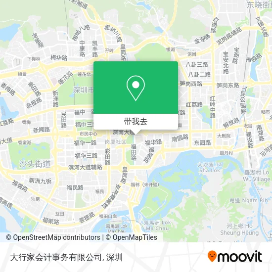 大行家会计事务有限公司地图