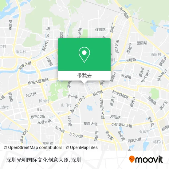 深圳光明国际文化创意大厦地图