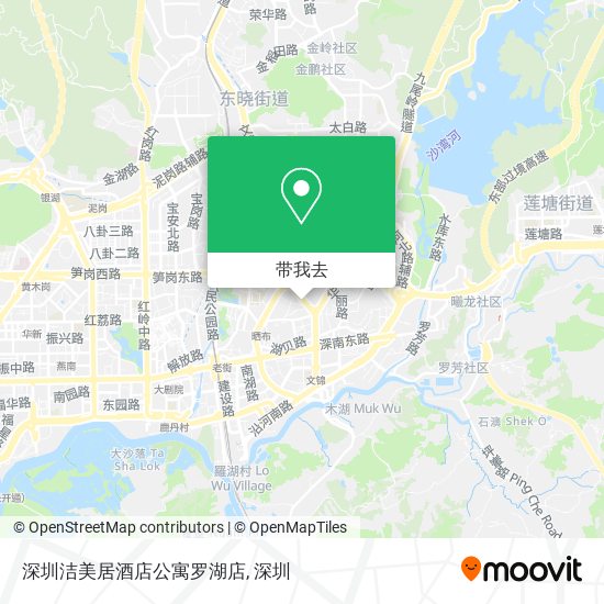 深圳洁美居酒店公寓罗湖店地图