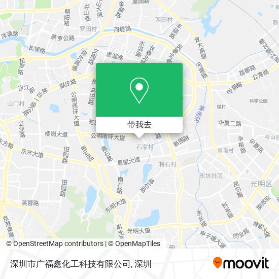 深圳市广福鑫化工科技有限公司地图