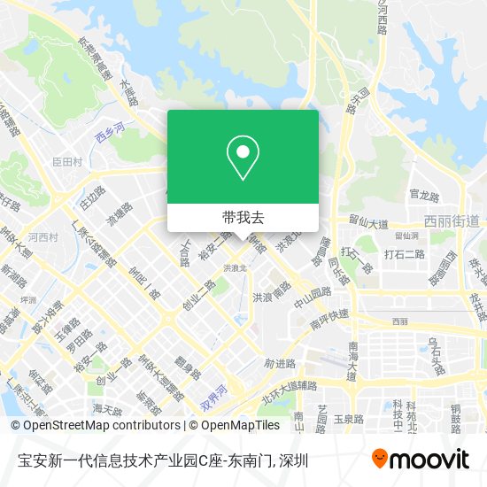 宝安新一代信息技术产业园C座-东南门地图