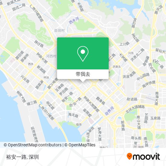 裕安一路地图