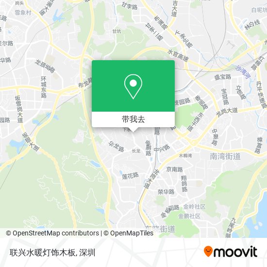 联兴水暖灯饰木板地图