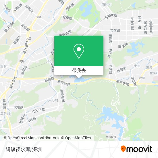 铜锣径水库地图