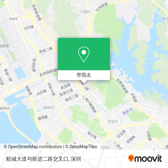 航城大道与前进二路交叉口地图