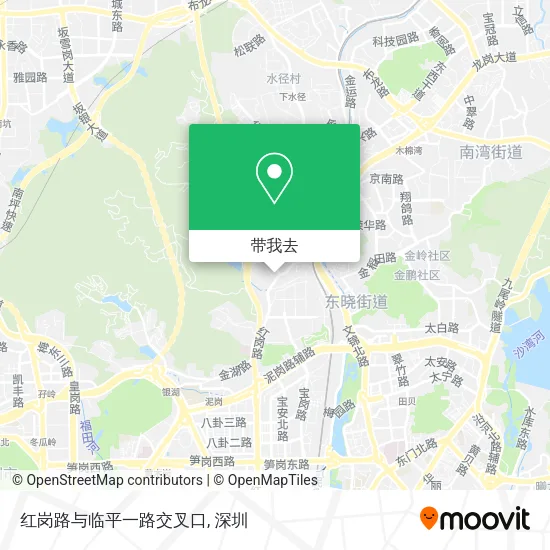 红岗路与临平一路交叉口地图
