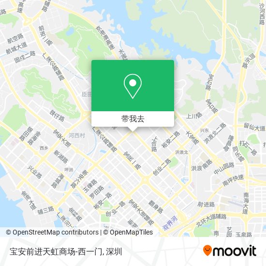 宝安前进天虹商场-西一门地图