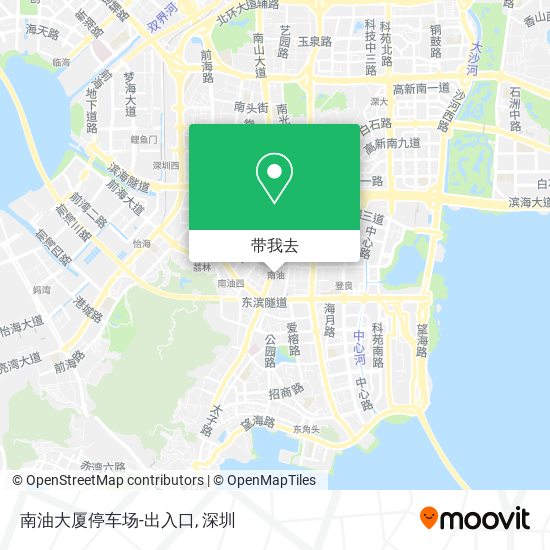 南油大厦停车场-出入口地图
