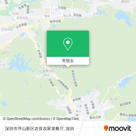 深圳市坪山新区农昔农家菜餐厅地图
