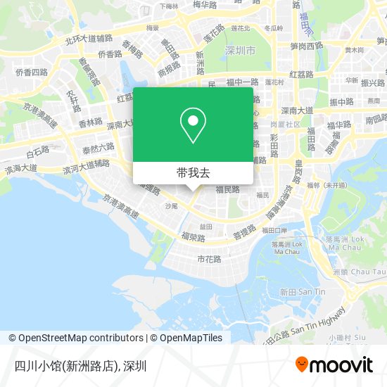 四川小馆(新洲路店)地图