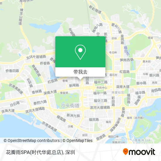 花瓣雨SPA(时代华庭总店)地图