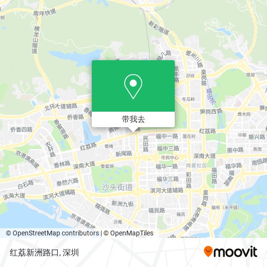 红荔新洲路口地图