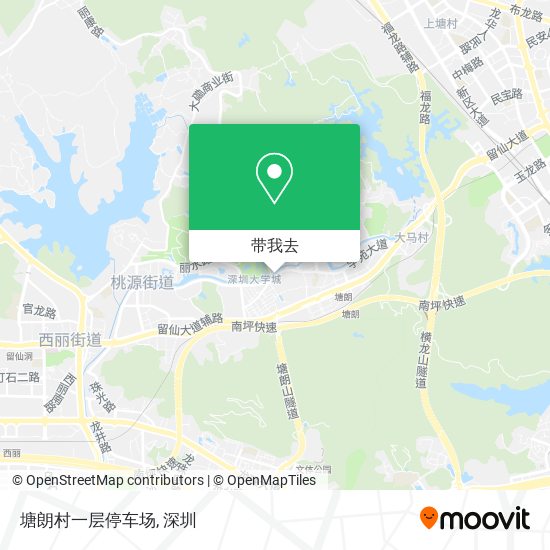 塘朗村一层停车场地图