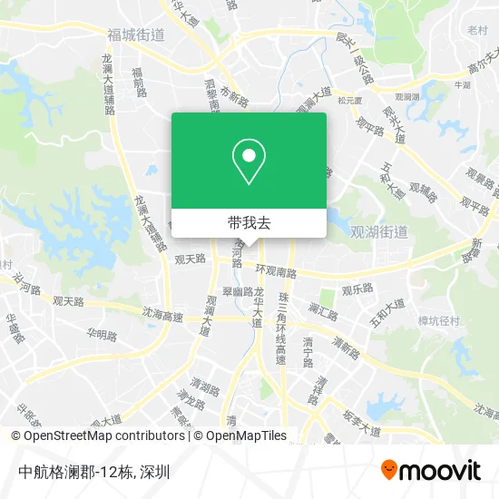 中航格澜郡-12栋地图